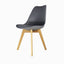 SILLA KINGSTRONG FRANKFURT SILL0670538 | Silla Comercial para Restaurante | Base 4 Puntas | Madera Solida Cruzada | Polipropileno | Acojinado | Interior Cafetería Bar Zona de Alimentos Barra Bistro