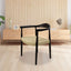 Silla comercial Kingstrong Guiza de madera maciza con asiento trenzado impermeable estilo escandinavo