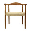 Silla comercial Kingstrong Guiza de madera maciza con asiento trenzado impermeable estilo escandinavo