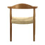 Silla comercial Kingstrong Guiza de madera maciza con asiento trenzado impermeable estilo escandinavo