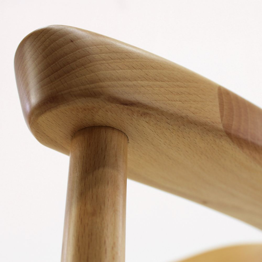 Silla comercial Kingstrong Guiza de madera maciza con asiento trenzado impermeable estilo escandinavo