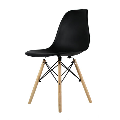 SILLA KINGSTRONG JM-1618 OSLO SILL0361577 | Silla Comercial Diseño Tipo de Charles y Ray Eames para Cafetería | Base Polipropileno | Patas Madera Entrecruzadas | Polipropileno Madera | Interior Restaurante Bistro Hotel 