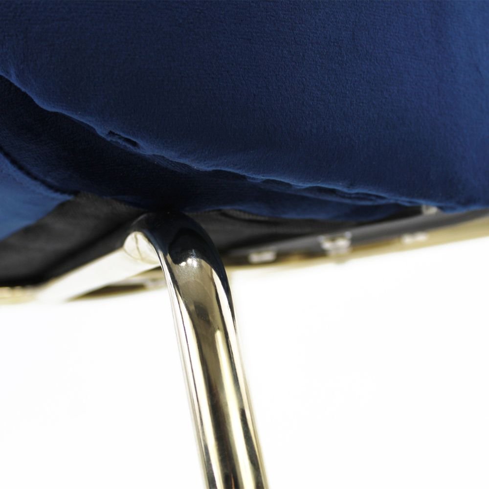 SILLA KINGSTRONG MOB-039B TREVISO VELVET SILL2242337 | Silla Ocasional Comercial Decorativa | Base 4 Puntas Metal | Tapizado Tela | Interior