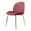 SILLA KINGSTRONG MOB-039B TREVISO VELVET SILL2242337 | Silla Ocasional Comercial Decorativa | Base 4 Puntas Metal | Tapizado Tela | Interior