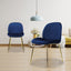 SILLA KINGSTRONG MOB-039B TREVISO VELVET SILL2242337 | Silla Ocasional Comercial Decorativa | Base 4 Puntas Metal | Tapizado Tela | Interior Ambientada