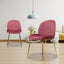 SILLA KINGSTRONG MOB-039B TREVISO VELVET SILL2242337 | Silla Ocasional Comercial Decorativa | Base 4 Puntas Metal | Tapizado Tela | Interior
