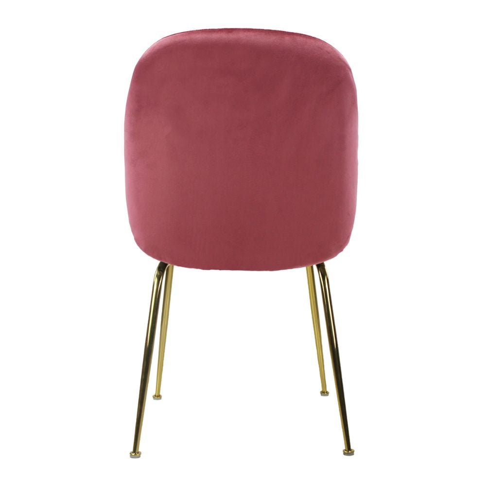 SILLA KINGSTRONG MOB-039B TREVISO VELVET SILL2242337 | Silla Ocasional Comercial Decorativa | Base 4 Puntas Metal | Tapizado Tela | Interior