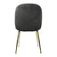 SILLA KINGSTRONG MOB-039B TREVISO VELVET SILL2242337 | Silla Ocasional Comercial Decorativa | Base 4 Puntas Metal | Tapizado Tela | Interior
