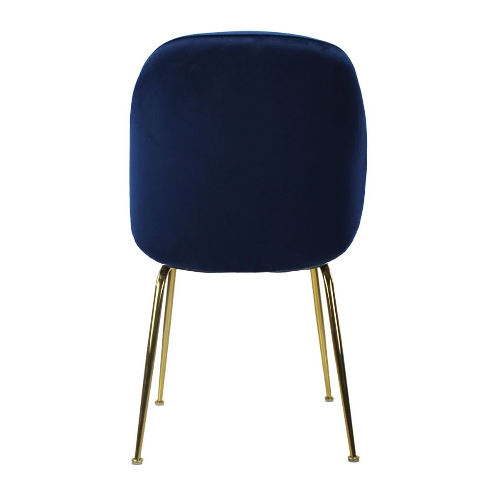 SILLA KINGSTRONG MOB-039B TREVISO VELVET SILL2242337 | Silla Ocasional Comercial Decorativa | Base 4 Puntas Metal | Tapizado Tela | Interior