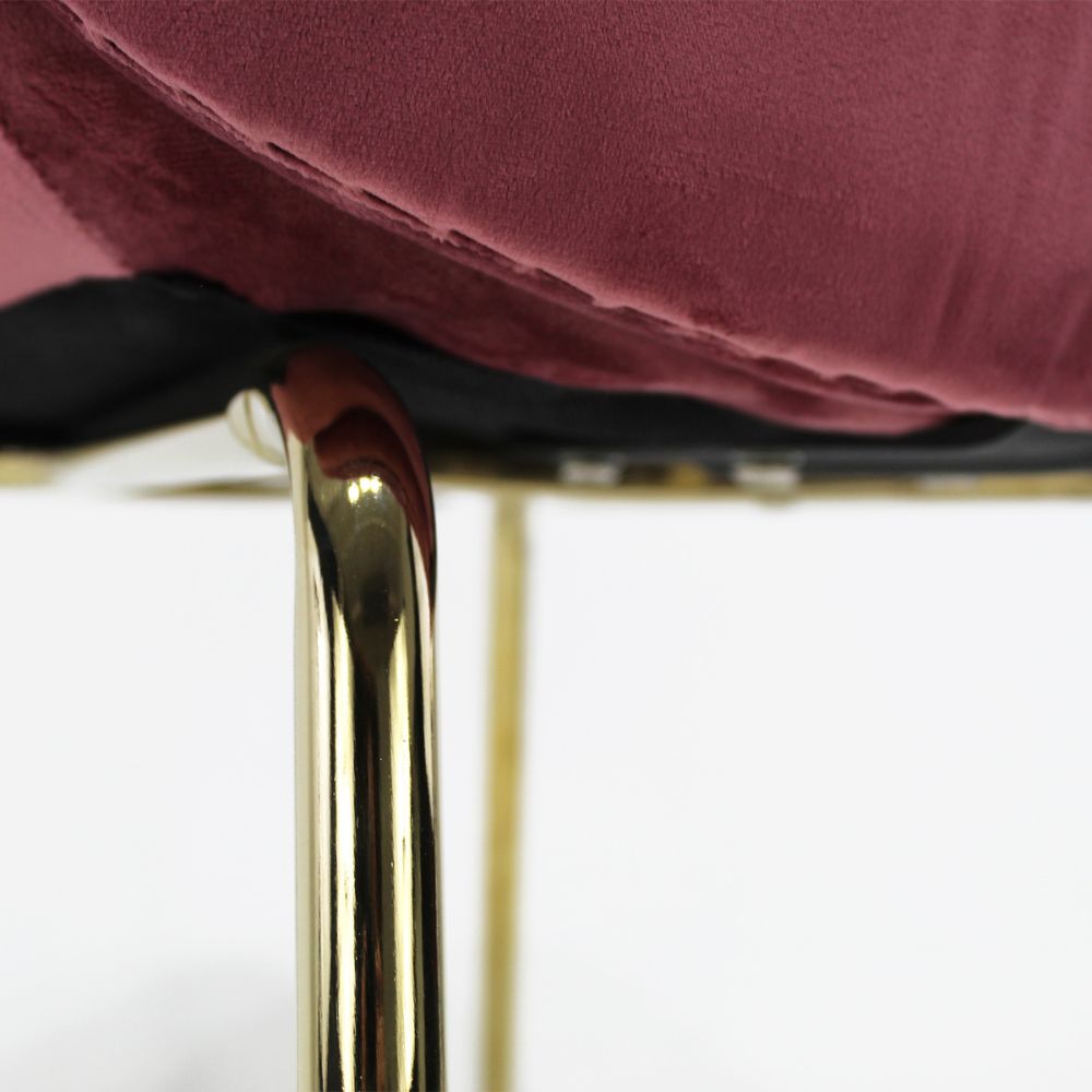 SILLA KINGSTRONG MOB-039B TREVISO VELVET SILL2242337 | Silla Ocasional Comercial Decorativa | Base 4 Puntas Metal | Tapizado Tela | Interior