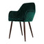 SILLA KINGSTRONG MOB-052 TRENTO VELVET SILL2242332 | Silla Ocasional Comercial Decorativa | Base 4 Puntas Metal | Tapizado Tela | Interior