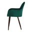 SILLA KINGSTRONG MOB-052 TRENTO VELVET SILL2242332 | Silla Ocasional Comercial Decorativa | Base 4 Puntas Metal | Tapizado Tela | Interior