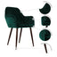 SILLA KINGSTRONG MOB-052 TRENTO VELVET SILL2242332 | Silla Ocasional Comercial Decorativa | Base 4 Puntas Metal | Tapizado Tela | Interior