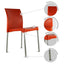 Silla Kingstrong Vivanti en polipropileno estilizado con cuatro soportes anodizados