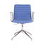 SILLA OFFIHO BLACK ENEAS OHV-144 ALUMINIO | Respaldo Bajo | Base Estrella de 4 puntas | Azul | Tapizado | Interior | Oficina Despacho
