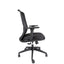 SILLA OFFIHO CREW OHE-112 NEGRO | Silla Operativa | Diseño Ergonómico | Base Estrella | Respaldo en Malla | Interior | Oficina Despacho