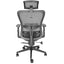 SILLA OFFIHO DRACO OHE-605 NEGRO | Silla Ejecutiva | Diseño Ergonómico | Respaldo Alto | Estrella Pentagonal | Interior | Oficina Despacho