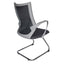 SILLA OFFIHO EQUA OHV-188gris | Silla Visita Oficina Area Trabajo | Base Trineo | Respaldo Malla Gris | Interior