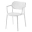Silla Comercial Labenze Nuta 155-22550 | Tecnopolímero multiperforado con brazos, apilable | Nogal Beat · silla para restaurante, silla de cafetería.