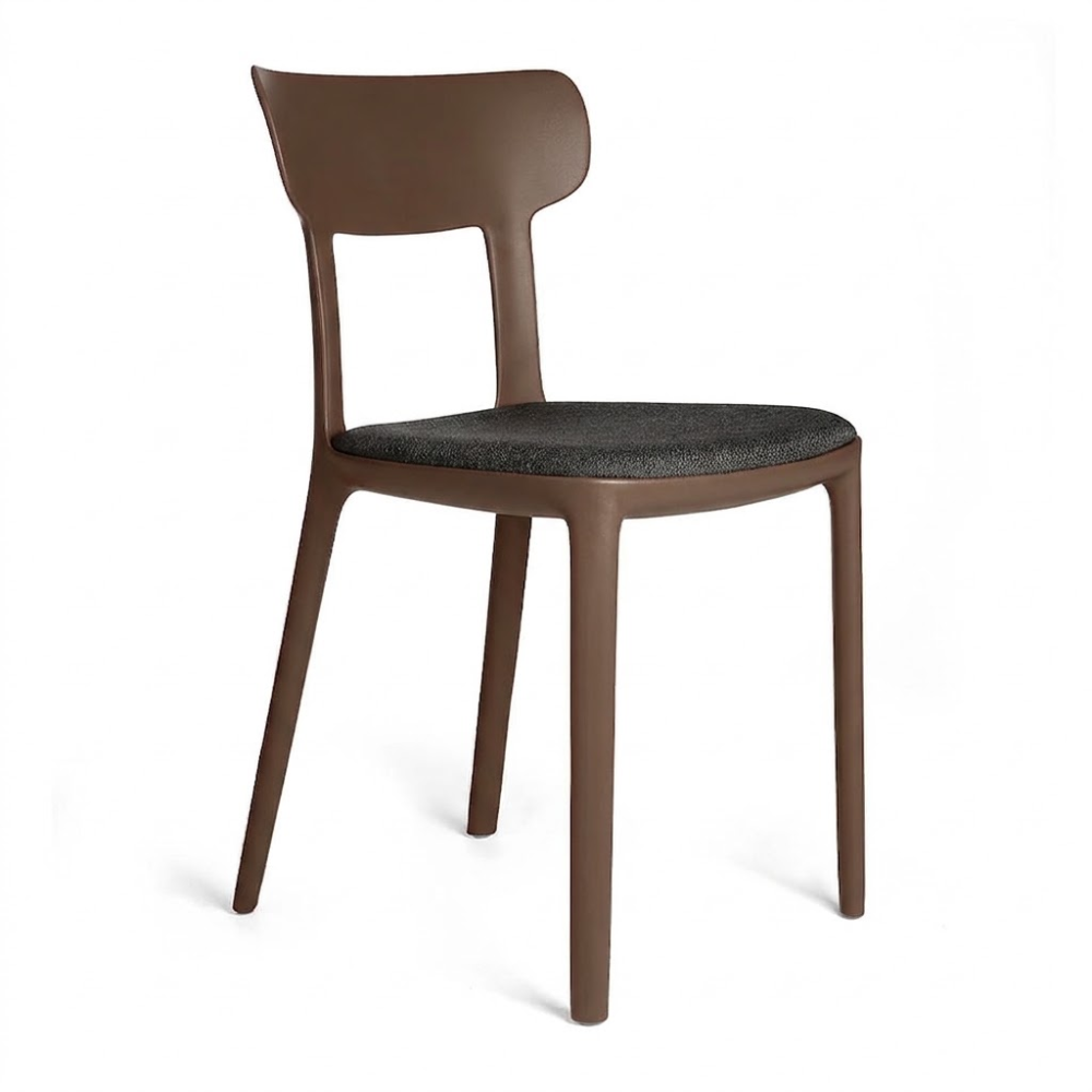 Silla Comercial Interior - INFINITI CANOVA - Varios Colores - Asiento Tapizado - Estructura de Polipropileno