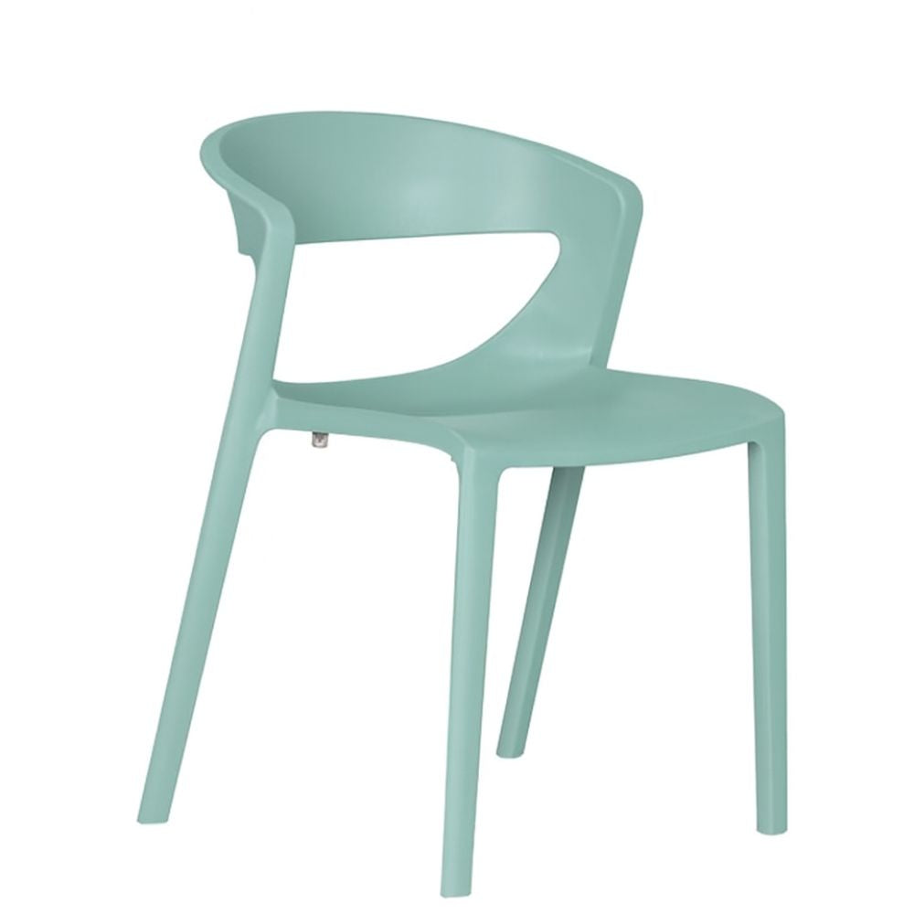 Silla comercial Bratti Kicca One monobloque de polipropileno con fibra de vidrio para cafetería