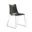 Silla de visita LABENZE ZEBRA apilable en tecnopolímero reciclable con estructura de trineo en acero