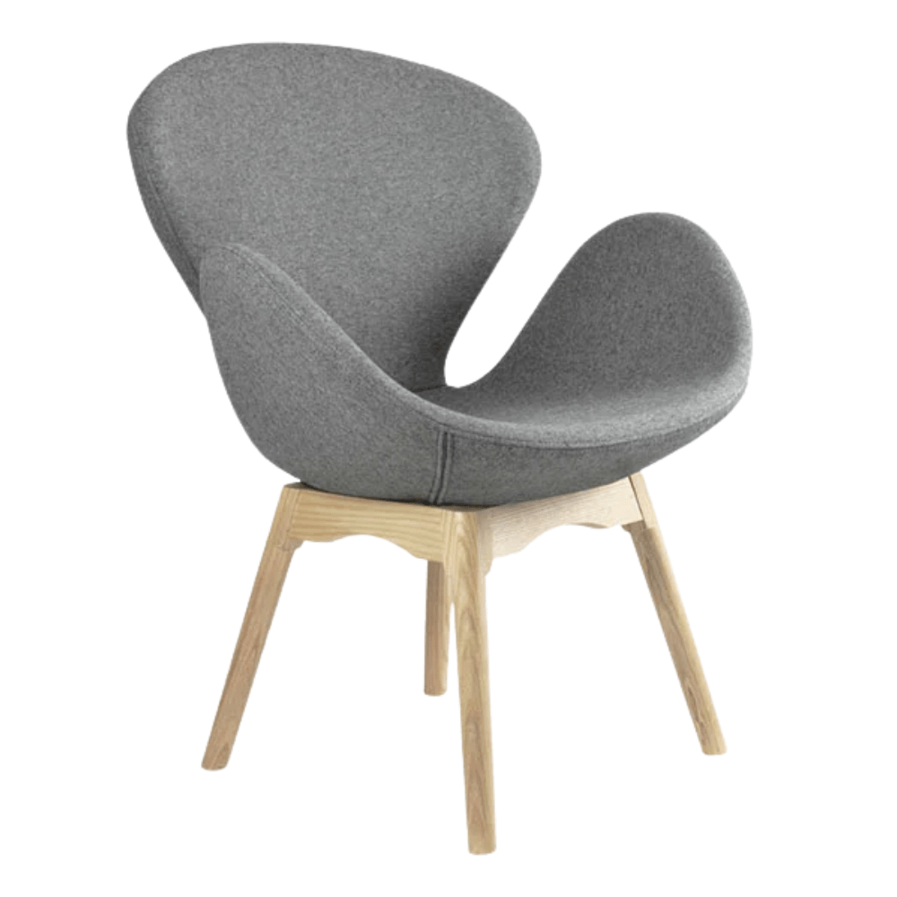 Silla de Oficina - NOGAL BEAT SWAN - Varios Colores - Asiento y Respaldo Tapizados