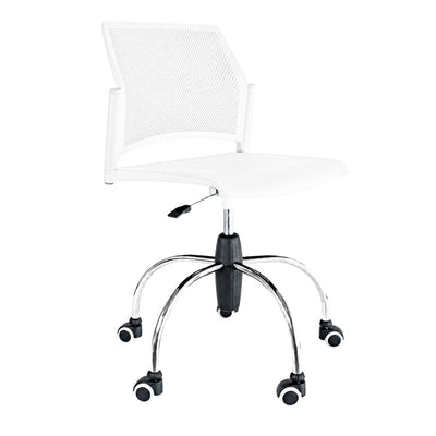 Silla de Oficina Labenze Replay 101-0620G | Respaldo multiperforado giratoria sin brazos | Nogal Beat · silla operativa, silla de oficina.