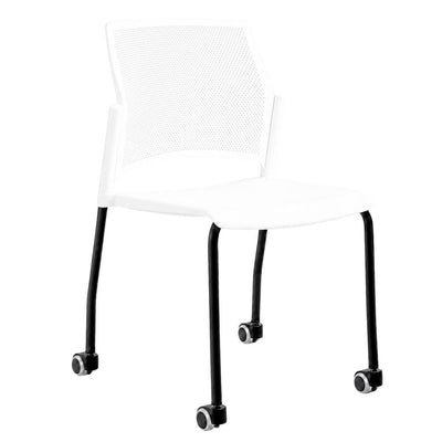 Silla de Oficina Respaldo Multiperforado - LABENZE REPLAY 106-0600R - Varios Colores - Tubular Negro y Apilable