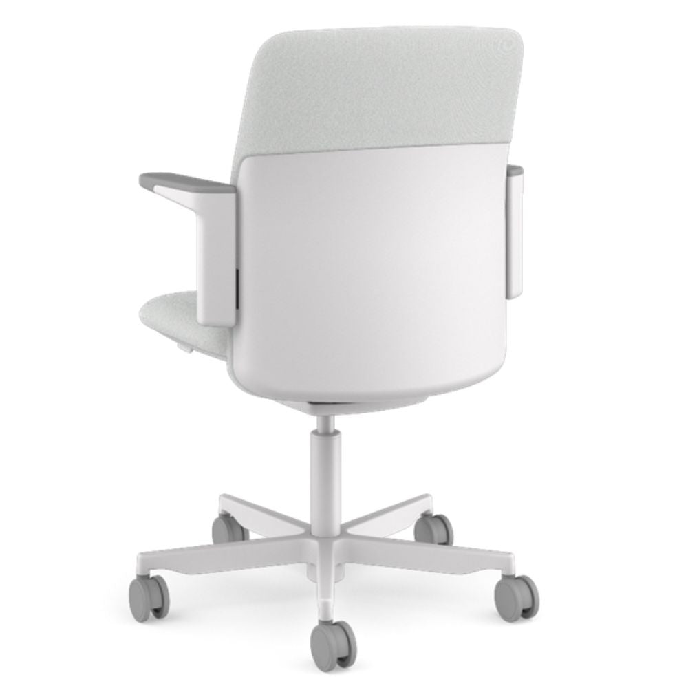 Silla de Oficina Secretarial Ergonómica - HUMANSCALE PATH - Color del Tejido Vapor 13 - Asiento Tapizado Silla Secretarial Silla Ergonómica Silla De Oficina Silla Ajustable Silla Con Respaldo Bajo Silla Funcional Silla De Alta Calidad Oficina Espacio Laboral Área De Trabajo Sala De Reuniones Sala De Conferencias Centro De Trabajo Espacio Corporativo Estación De Trabajo Cubículo De Oficina Espacio De Coworking Área Administrativa Departamento De Recursos Humanos Centro De Llamadas Sala De Espera