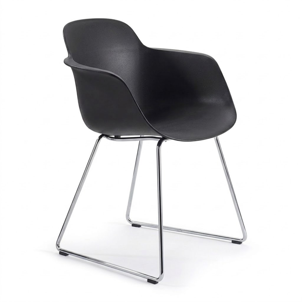Silla de Oficina Visita - INFINITI SICLA TRINEO - Varios Colores - Cuerpo de Polipropileno - Base Metálica Trineo