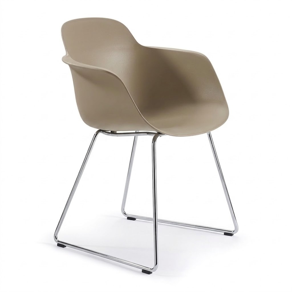 Silla de Oficina Visita - INFINITI SICLA TRINEO - Varios Colores - Cuerpo de Polipropileno - Base Metálica Trineo
