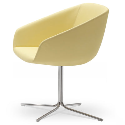 Silla de sala de espera LABENZE BRECK tapizada con respaldo, descansabrazos integrados y base a elegir