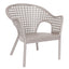 Silla Offiho Iris OHV-7029-DC en polipropileno imitación mimbre para jardín, café blanco y gris