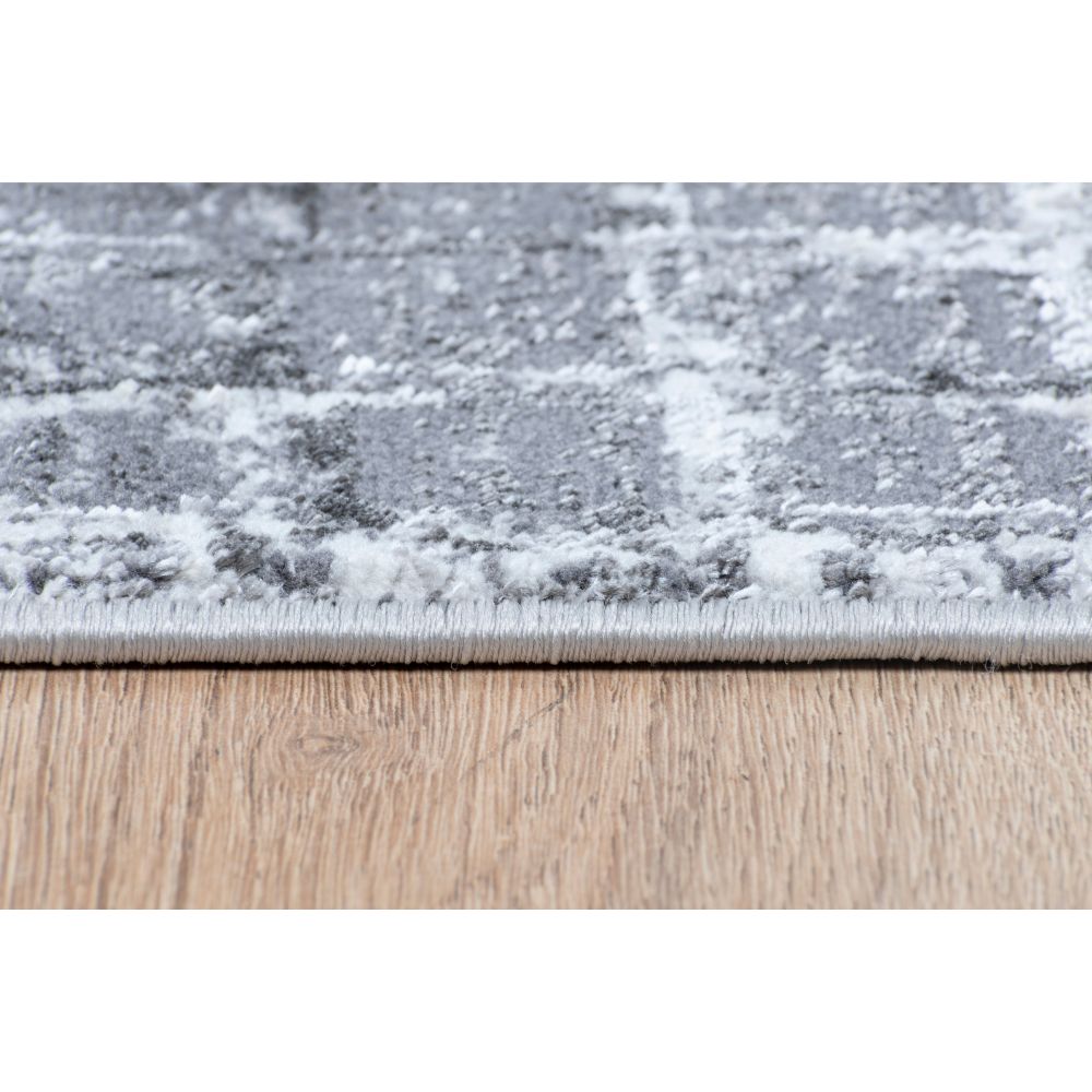 TAPETE NOGAL BEAT AMINA T5140 | Tapete Decorativo para Recepción Hotel Hogar | Tono: Gris Gris | Varias Medidas | Rectangular | Interior