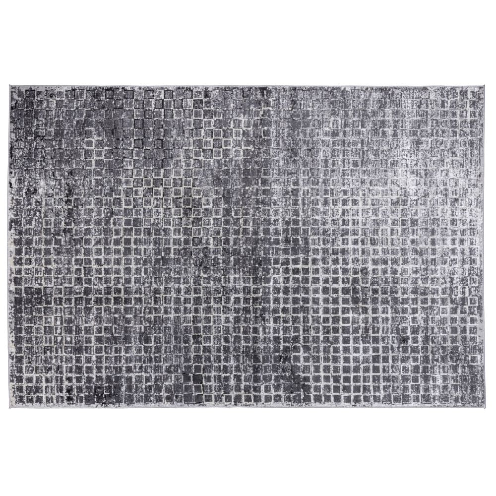 TAPETE NOGAL BEAT AMINA T5140 | Tapete Decorativo para Recepción Hotel Hogar | Tono: Gris Gris | Varias Medidas | Rectangular | Interior
