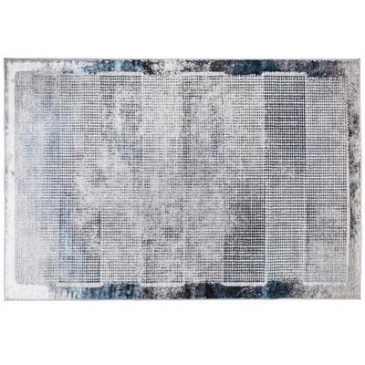 TAPETE NOGAL BEAT AMINA T5141 | Tapete Decorativo para Recepción Hotel Hogar | Tono: Gris Gris Azul | Varias Medidas | Rectangular | Interior