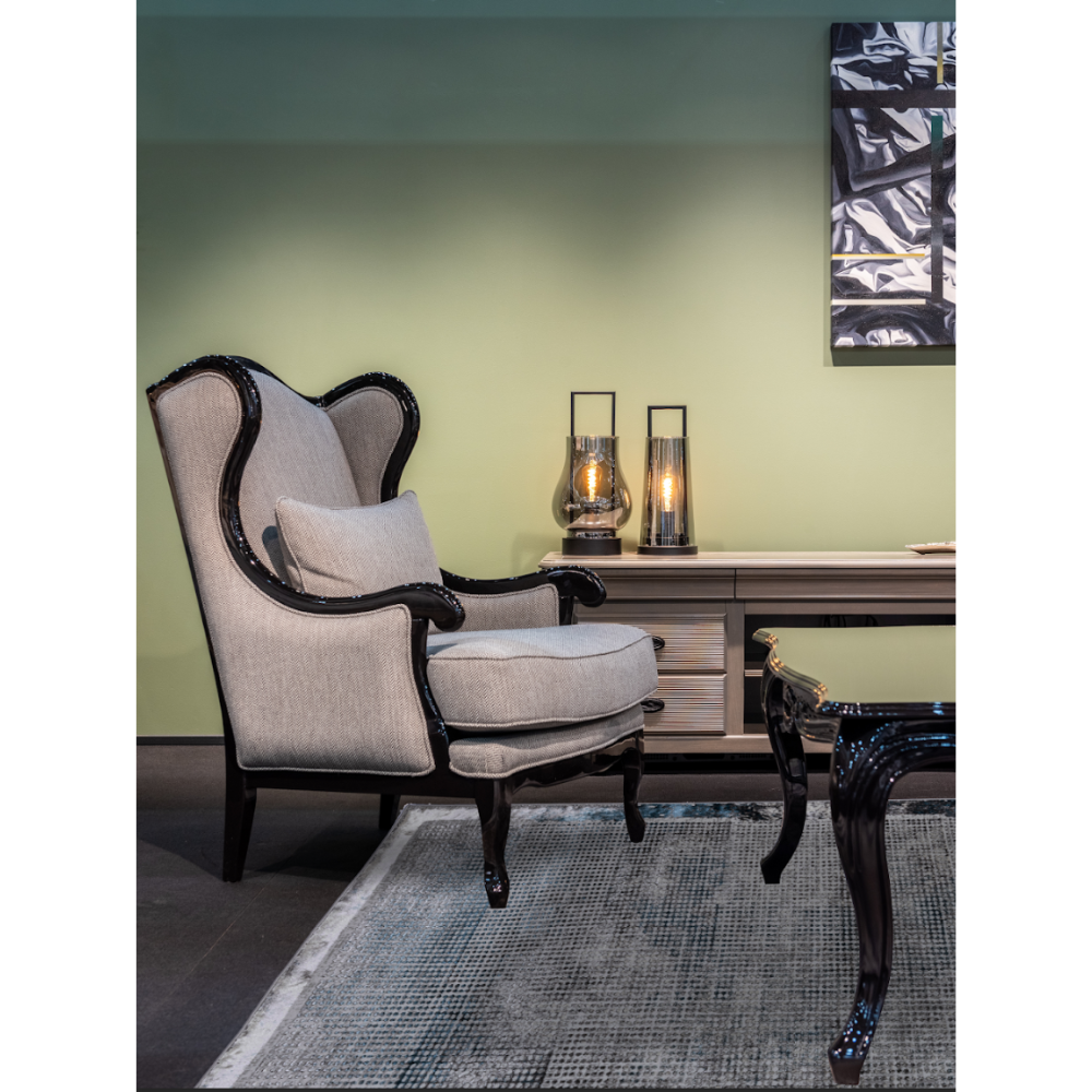 TAPETE NOGAL BEAT AMINA T5141 | Tapete Decorativo para Recepción Hotel Hogar | Tono: Gris Gris Azul | Varias Medidas | Rectangular | Interior