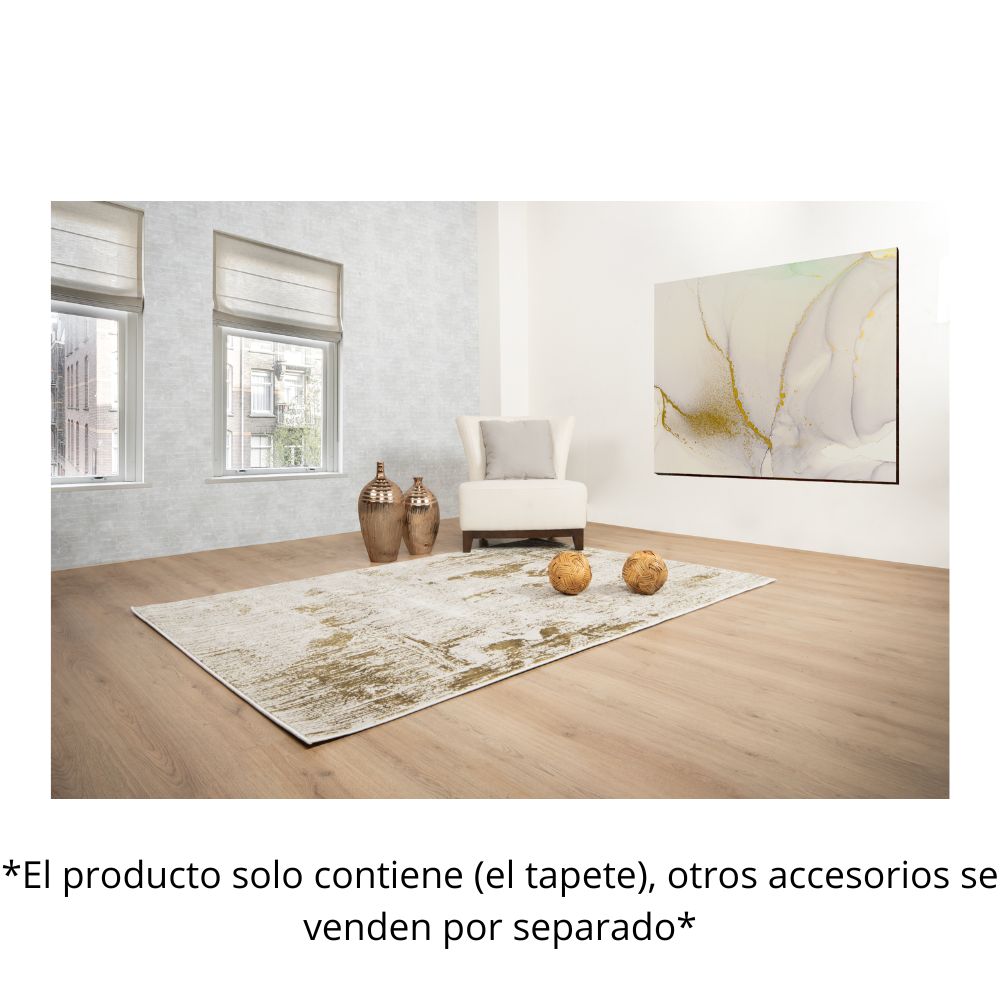 TAPETE LAVIN ARTEMA U6019 | Tapete Decorativo para Recepción Hotel Hogar Departamento Sala | ORO TAUPE | Varias Medidas | Rectangular Circular | Interior | Hotel Habitación Airbnb Sala Recamara Estudio