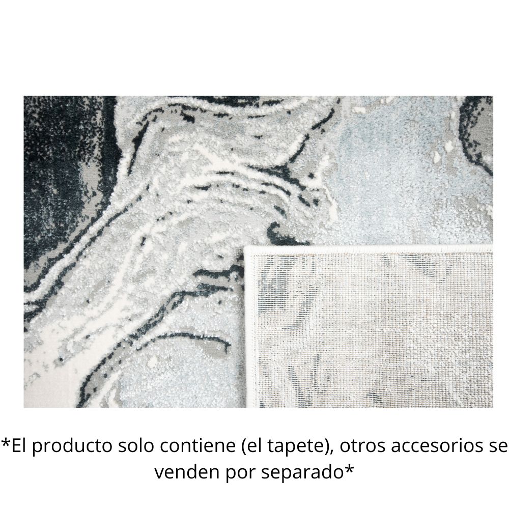 TAPETE LAVIN ARTEMA U6020 | Tapete Decorativo para Recepción Hotel Hogar Departamento Sala | PLATA NEGRO | Varias Medidas | Rectangular Circular | Interior | Hotel Habitación Airbnb Sala Recamara Estudio