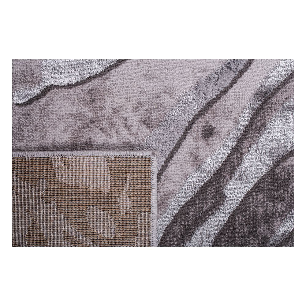 TAPETE LAVIN AYDA T9012 | Tapete Decorativo para Recepción Hotel Hogar Departamento Sala | GRIS PLATA | Varias Medidas | Rectangular | Interior | Hotel Habitación Airbnb Sala Recamara Estudio