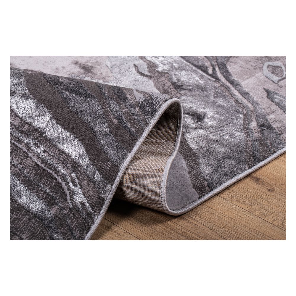 TAPETE LAVIN AYDA T9012 | Tapete Decorativo para Recepción Hotel Hogar Departamento Sala | GRIS PLATA | Varias Medidas | Rectangular | Interior | Hotel Habitación Airbnb Sala Recamara Estudio