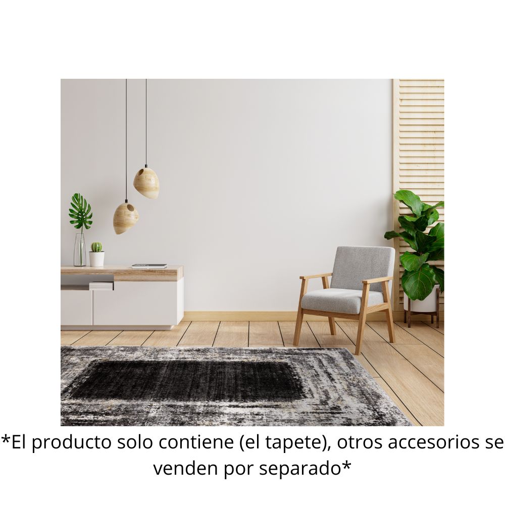 TAPETE LAVIN AYDA T9013 | Tapete Decorativo para Recepción Hotel Hogar Departamento Sala | GRIS PLATA | Varias Medidas | Rectangular | Interior | Hotel Habitación Airbnb Sala Recamara Estudio