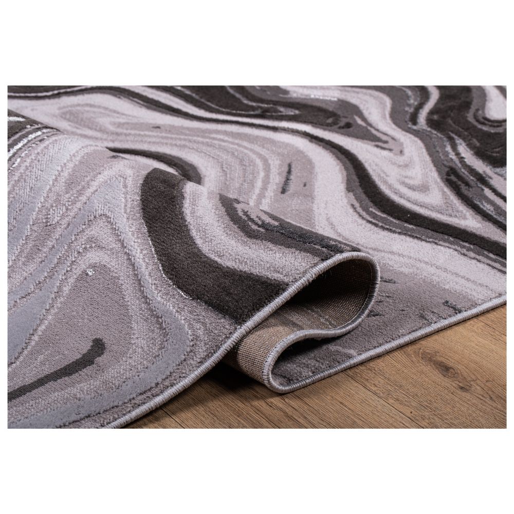 TAPETE LAVIN AYDA T9018 | Tapete Decorativo para Recepción Hotel Hogar Departamento Sala | GRIS PLATA | Varias Medidas | Rectangular | Interior | Hotel Habitación Airbnb Sala Recamara Estudio