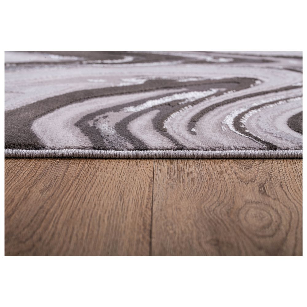 TAPETE LAVIN AYDA T9018 | Tapete Decorativo para Recepción Hotel Hogar Departamento Sala | GRIS PLATA | Varias Medidas | Rectangular | Interior | Hotel Habitación Airbnb Sala Recamara Estudio