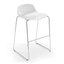 Taburete Comercial - INFINITI PURE LOOP MINI H66 TRINEO - Varios Colores - Asiento en Policarbonato - Base Metálica Trineo