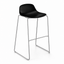 Taburete Comercial - INFINITI PURE LOOP MINI H76 TRINEO - Varios Colores - Asiento en Policarbonato - Base Metálica Trineo