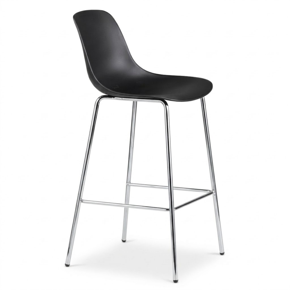 Taburete Comercial - INFINITI PURE LOOP MONO H66 4 PATAS - Varios Colores - Asiento en Polipropileno - Base Metálica 4 Patas