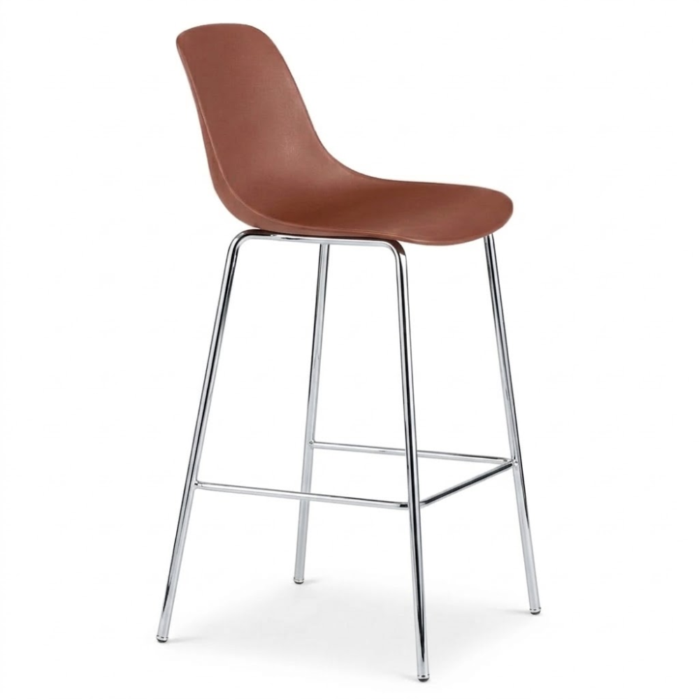 Taburete Comercial - INFINITI PURE LOOP MONO H66 4 PATAS - Varios Colores - Asiento en Polipropileno - Base Metálica 4 Patas