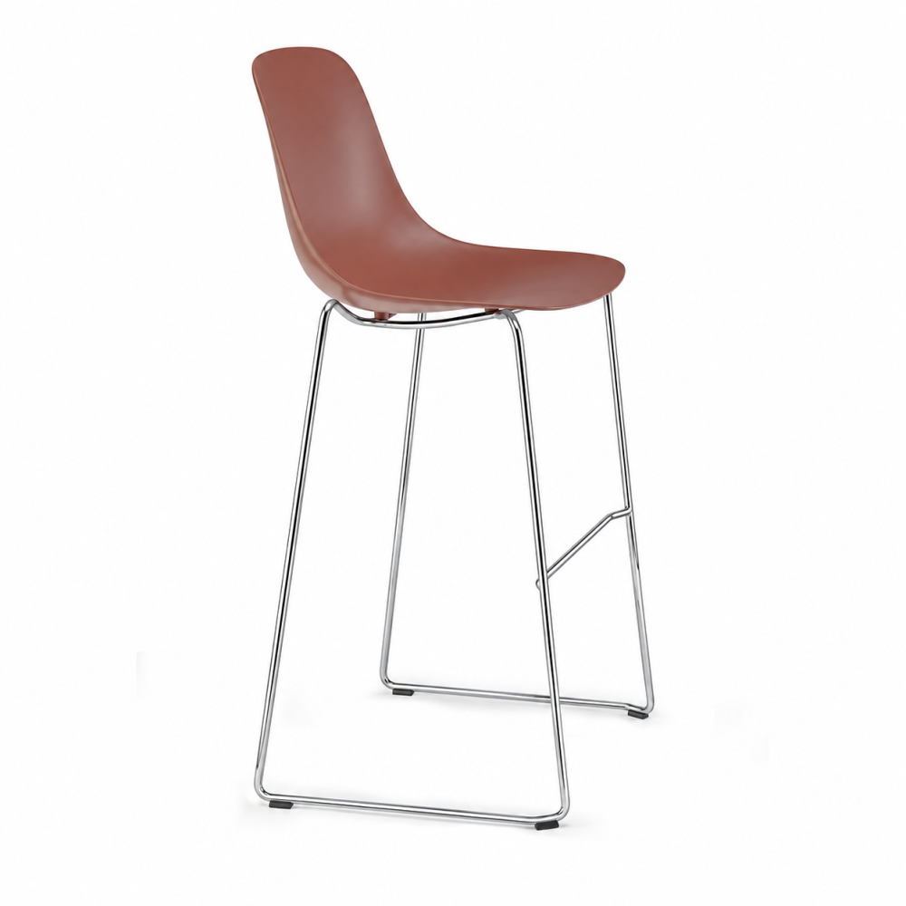 Taburete Comercial - INFINITI PURE LOOP MONO H66 TRINEO - Varios Colores - Asiento en Polipropileno - Base Metálica Trineo